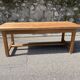 Table de ferme bois brut 200 cm