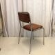 70s chrome metal chairs reupholstered