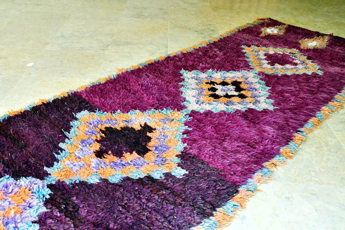 Vintage Berber hallway rug