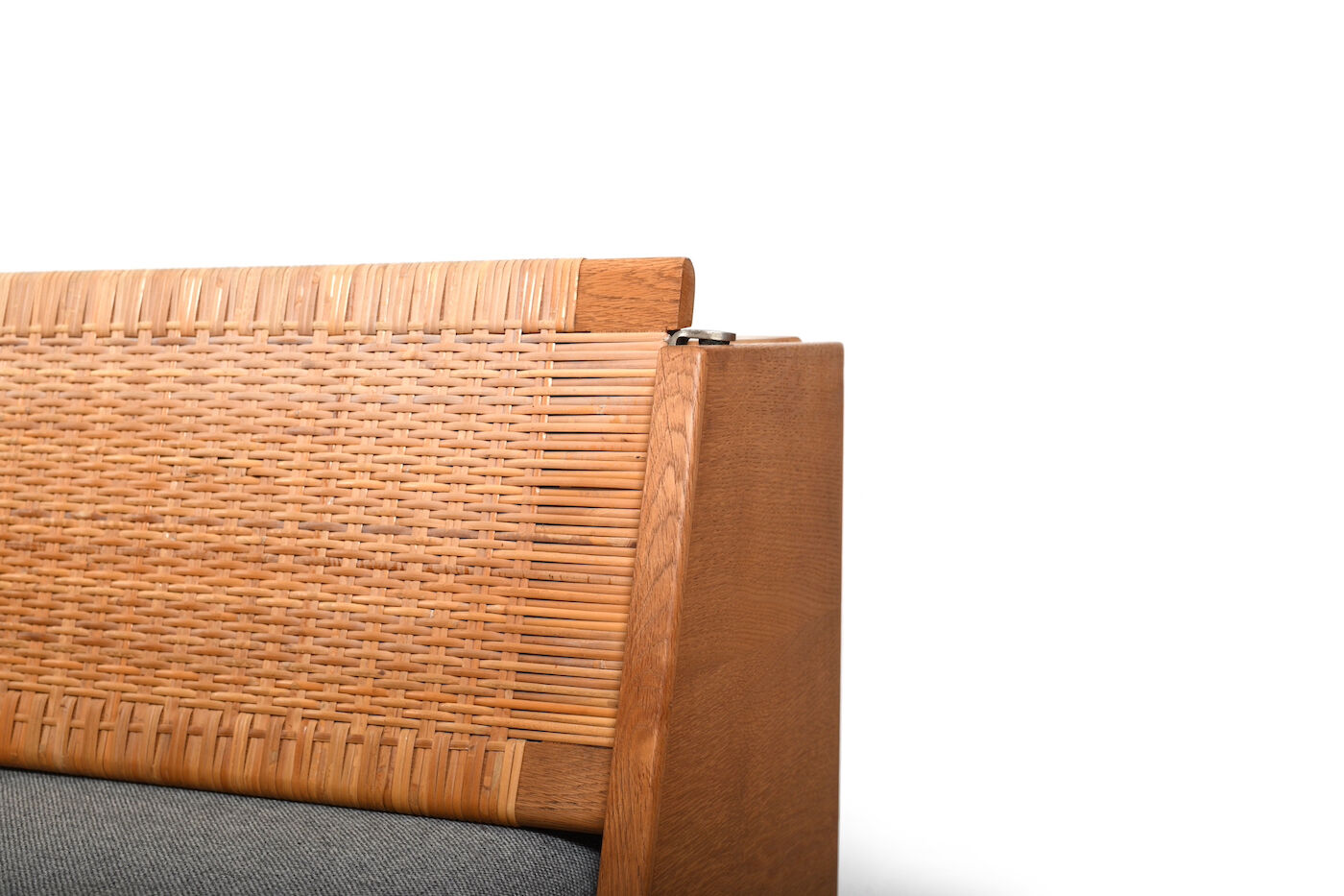 Daybed GE-258 en chêne et canne par Hans J. Wegner