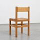 Set of three chairs and two stools Maison Regain, circa 1970