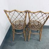 Duo rattan chairs