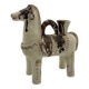 Ceramic candlestick horse, Sardinian, 1960s
