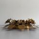Three-arm flush lamp, brass, Design/One, 1960s, Germany