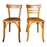 Pair of Baumann bistro chairs, circa 1950's