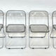 Giancarlo piretti plia lucite folding chairs for castelli