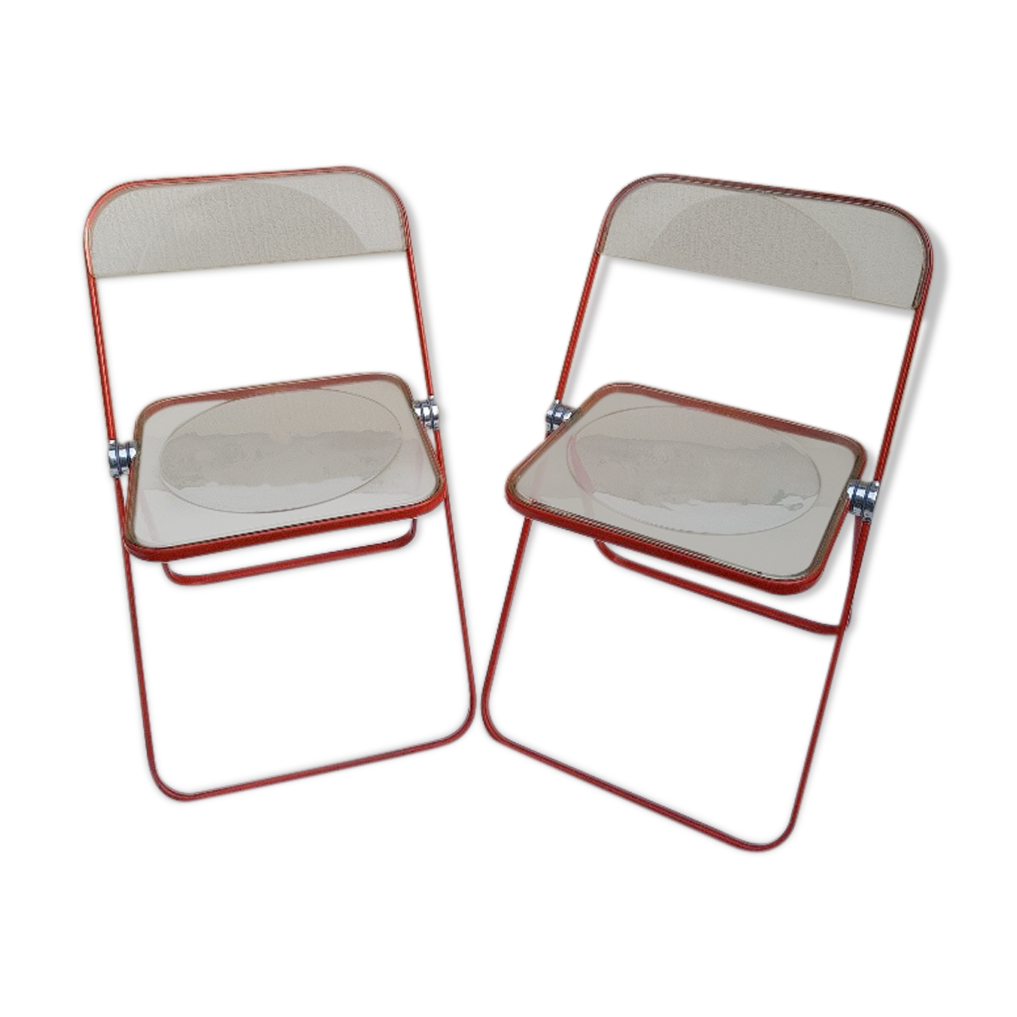 Pair of Plia chairs Giancarlo Piretti for Castelli