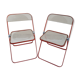 Pair of Plia chairs Giancarlo Piretti for Castelli