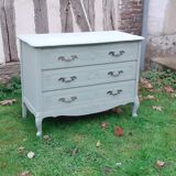 Commode style Louis xv 3 tiroirs vert Luxembourg