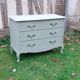 Commode style Louis xv 3 tiroirs vert Luxembourg