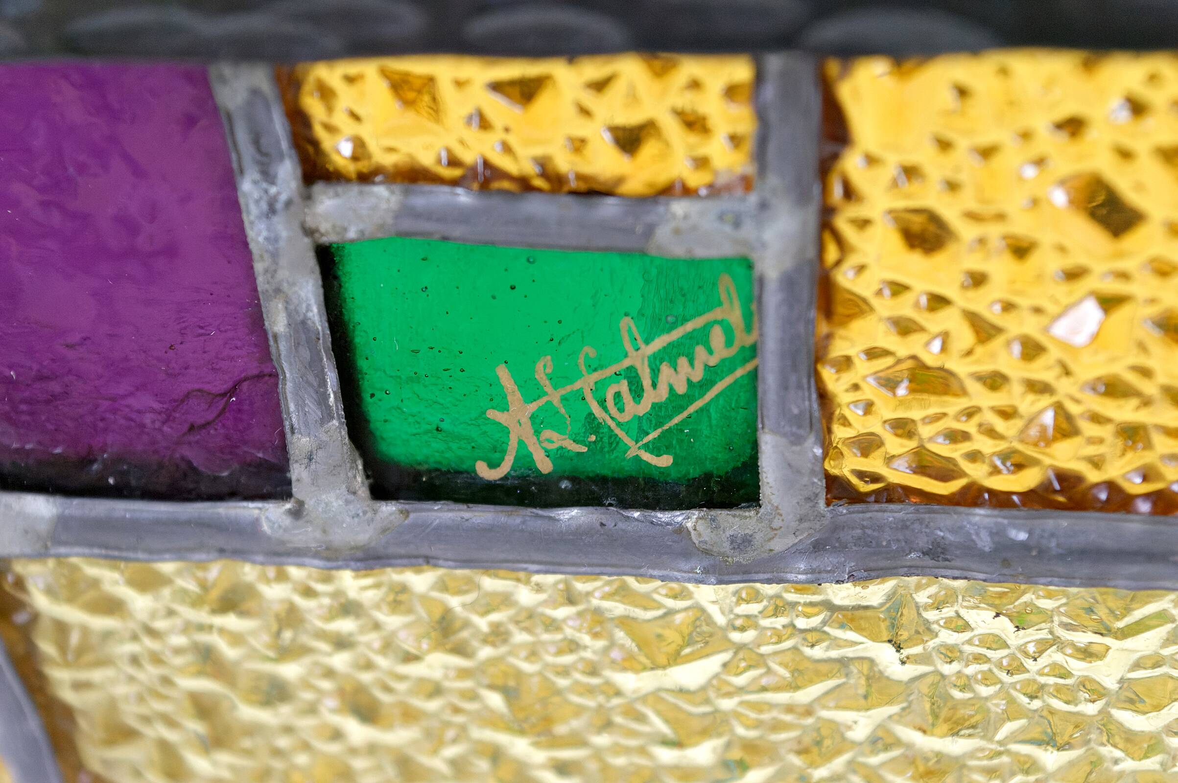 Art Deco wrought iron chandelier by Augustin Louis Calmels, France, Circa 1920