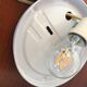 Lampe de table en opaline des années 70