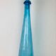 2 Italian Empoli decanters 66 cm mouth-blown glass