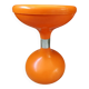 Orange diabolo stool from the 70s