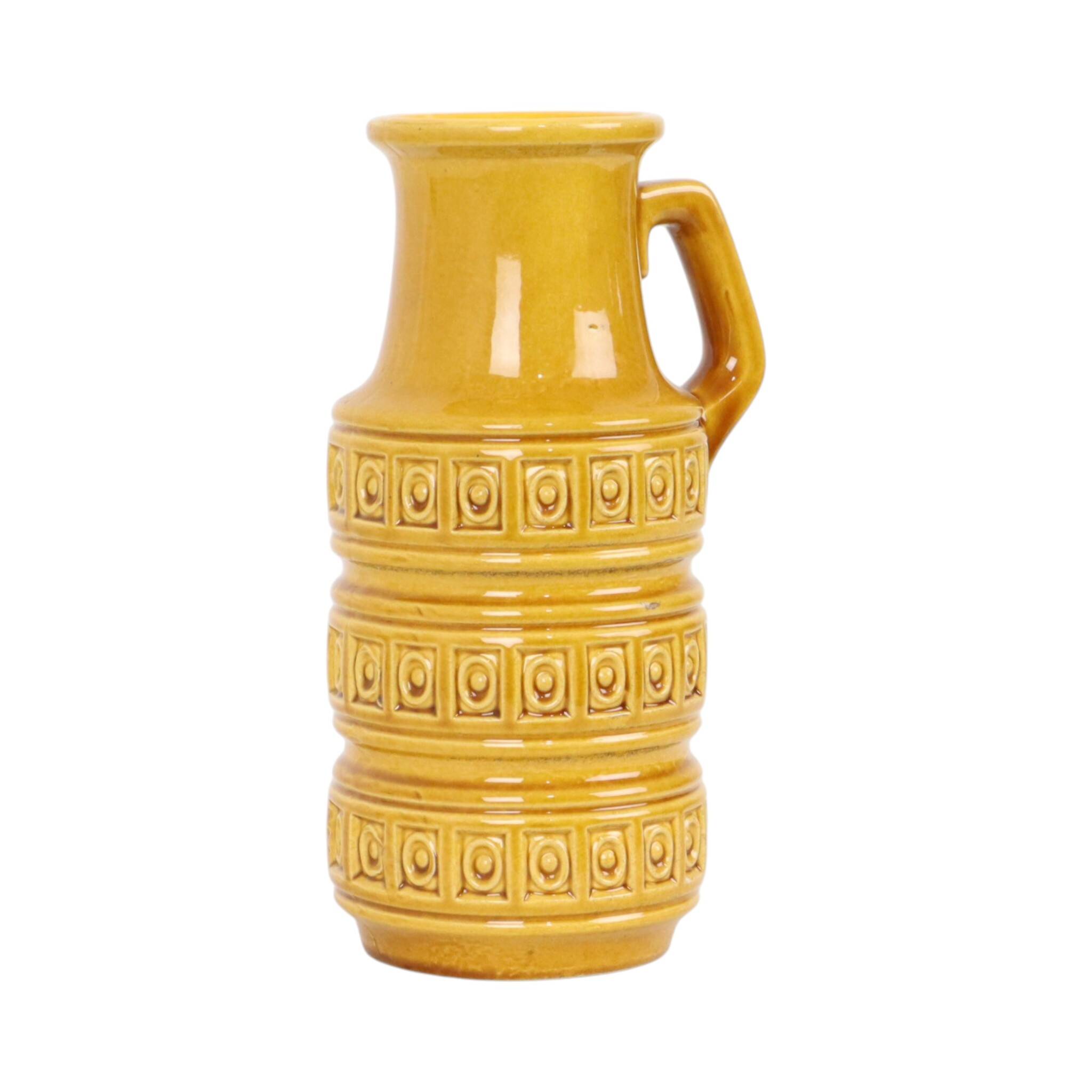 Vintage Scheurich Inka Vase West Germany Ceramic 429-26
