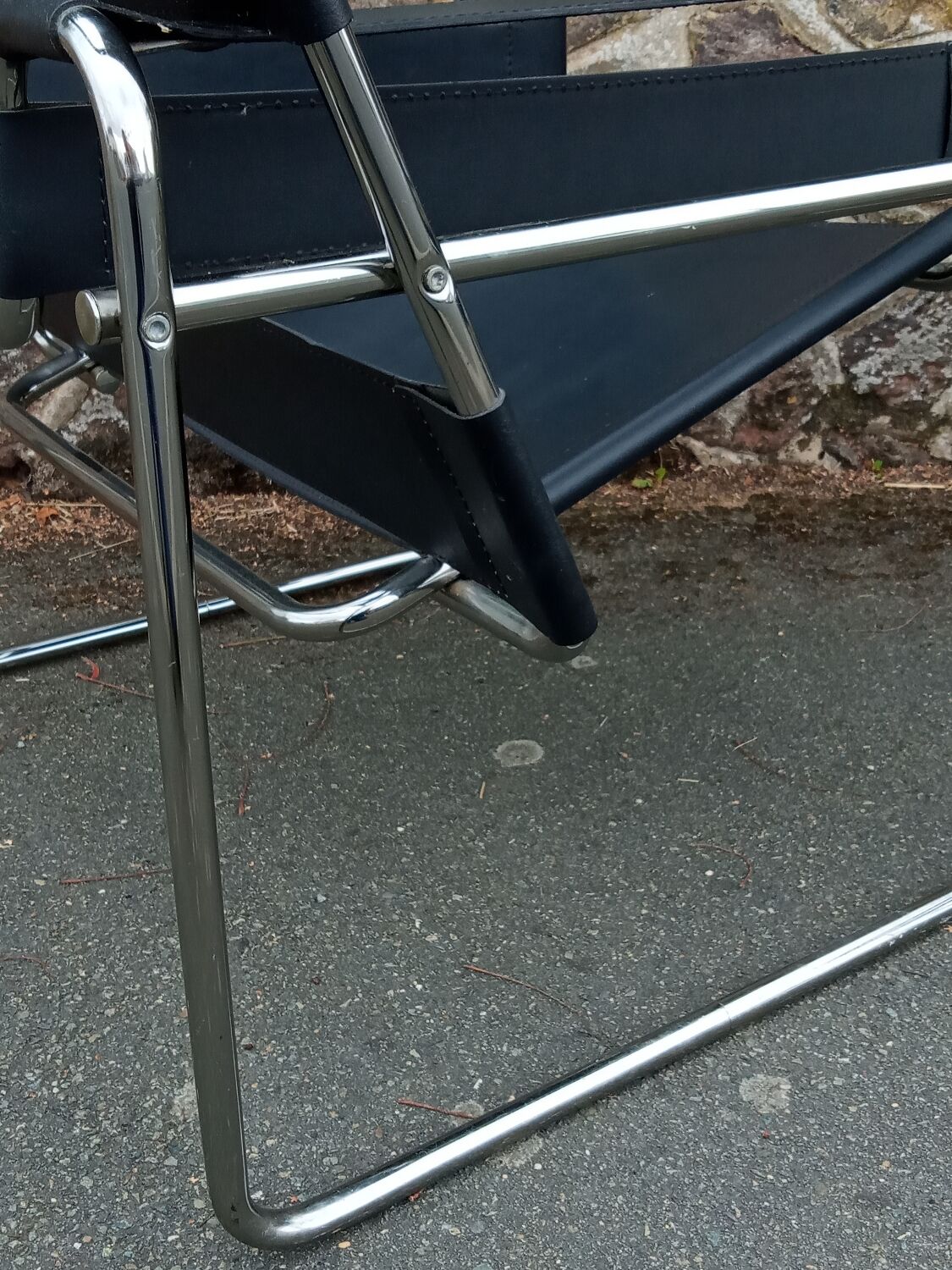 Pair of Wassily armchairs by Marcel Breuer