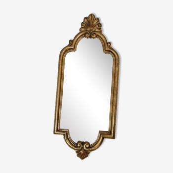 Miroir Louis XV Bois doré 42x18cm