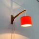 Mid-century cantilever wall lamp with a pivoting arm, 1960s.
