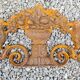 Cast iron pediment with birds