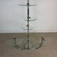 Art Deco shelf in glass and chrome metal