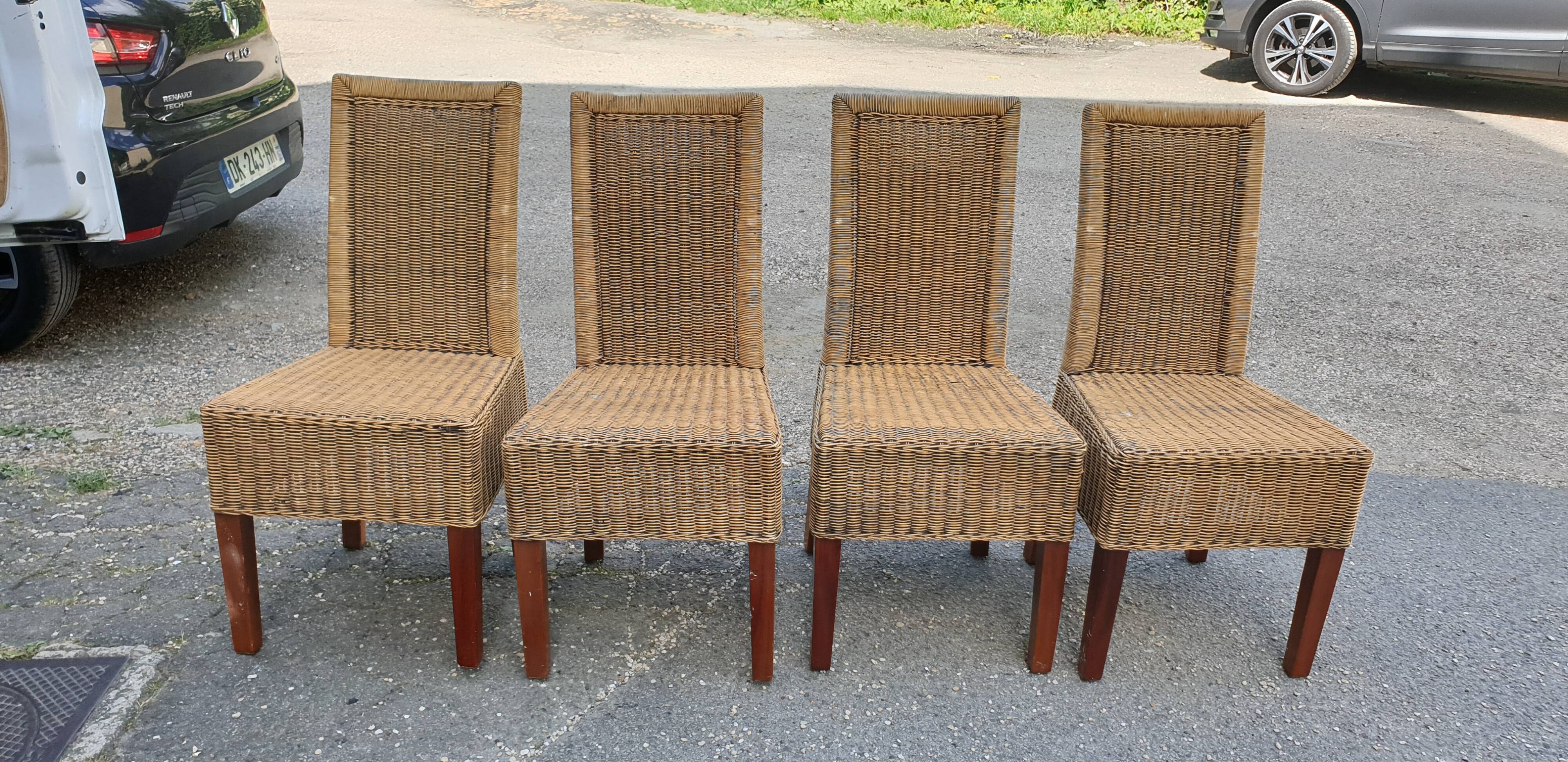Rattan chair set
