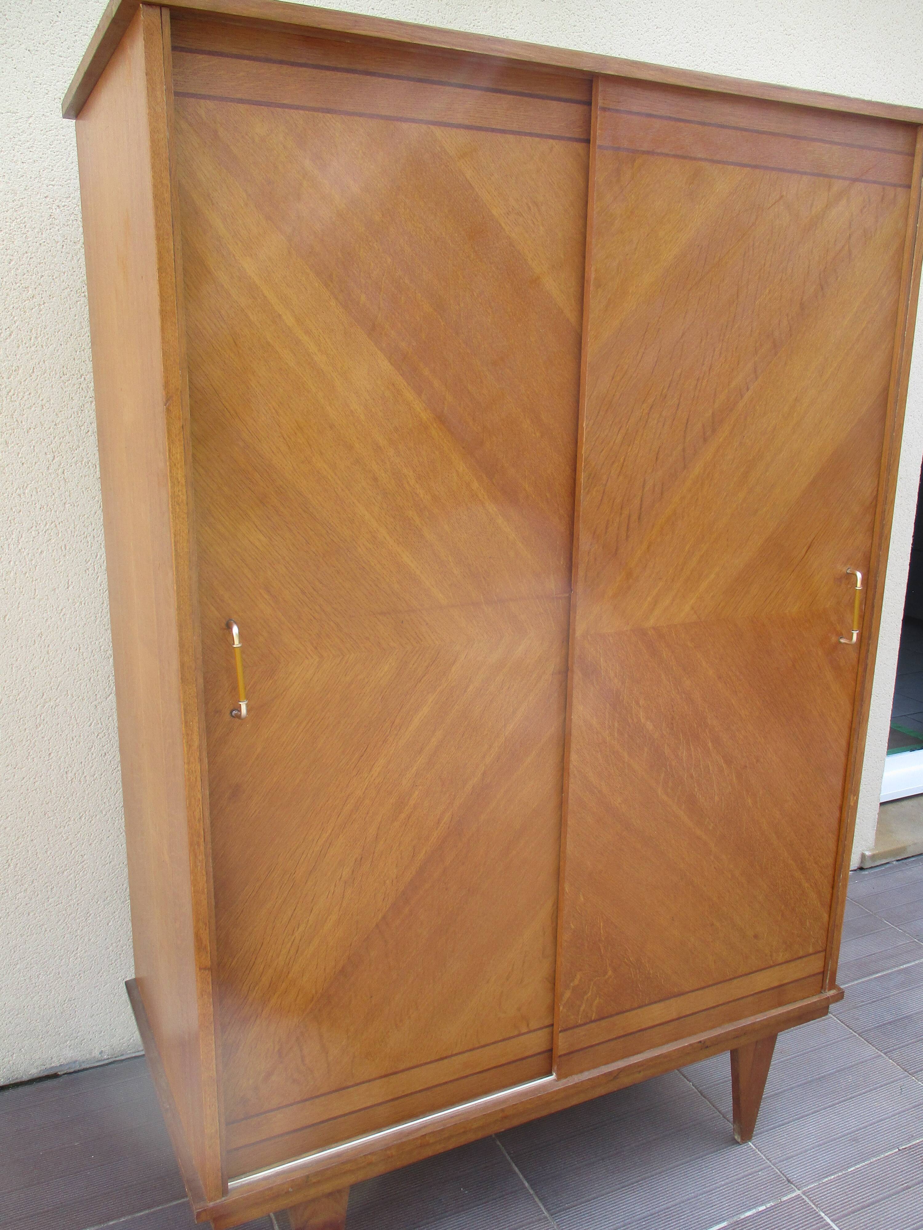 Vintage wardrobe door sliding 50 60 year