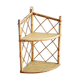 Rattan corner shelf