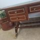 Double-sided mahogany empire desk