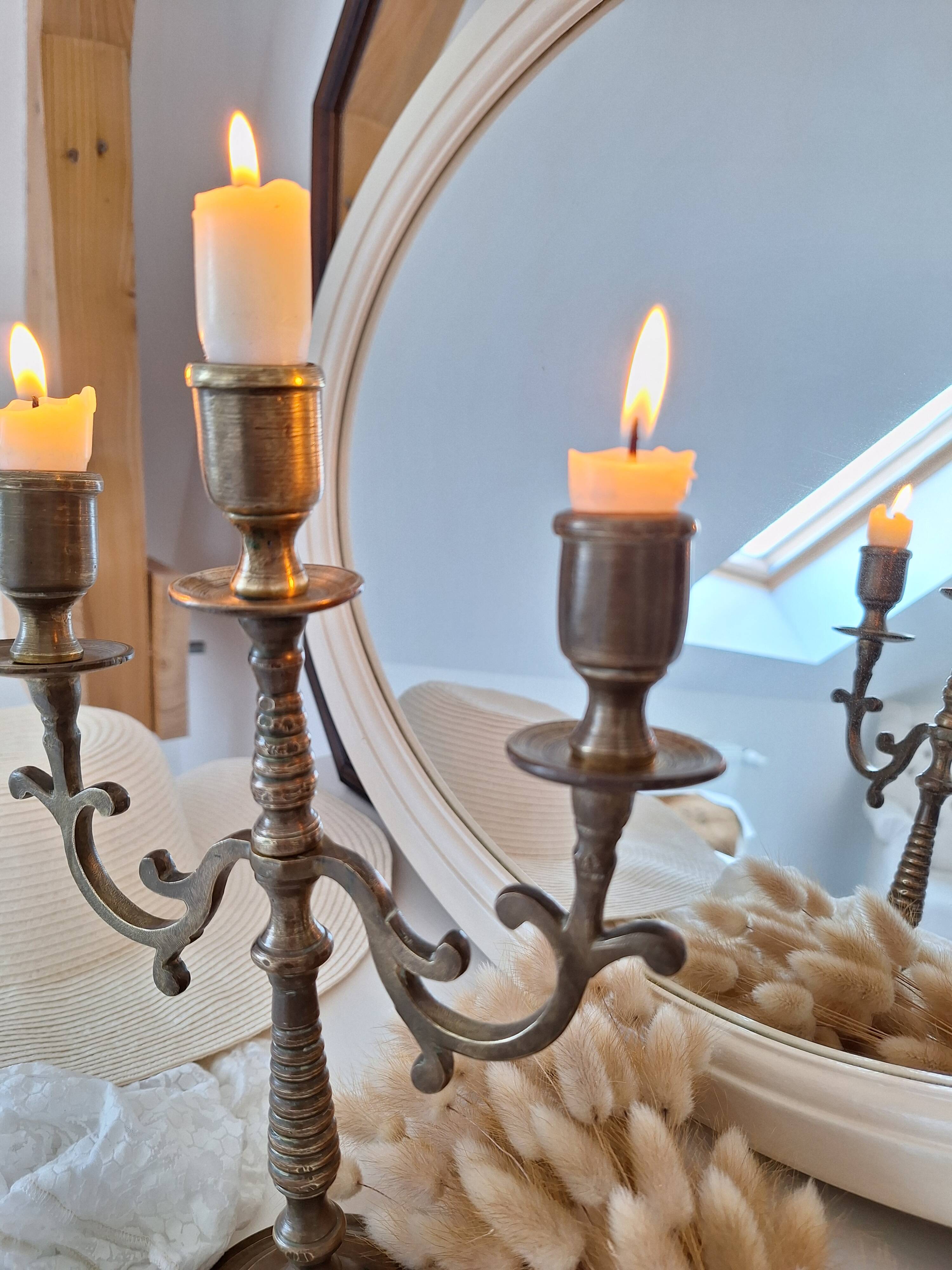 Vintage brass candlestick