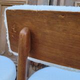 Series of 4 design Scandinavian teak chairs