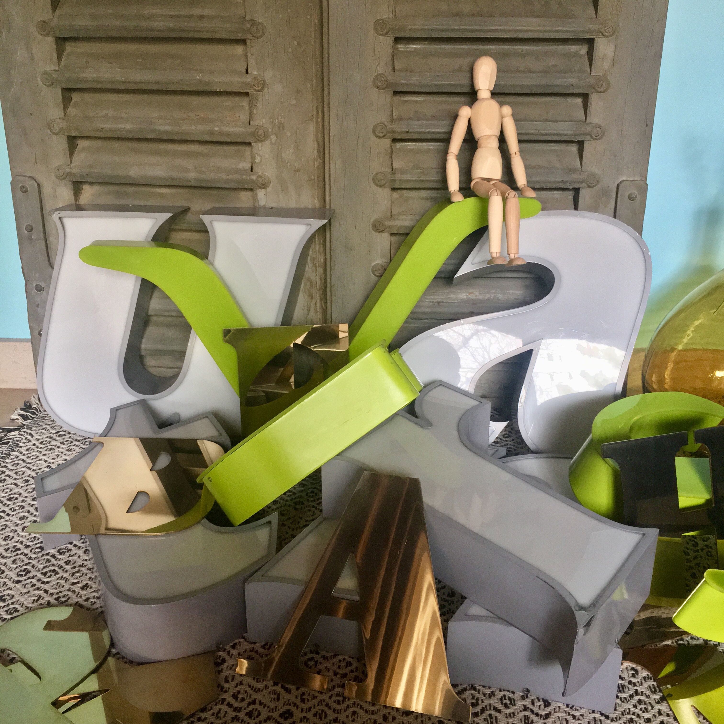 Letter of vintage sign