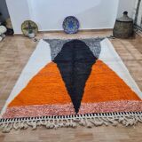Handmade wool Berber rug 250x150 cm