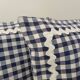 Set of 2 vintage cushions, blue gingham