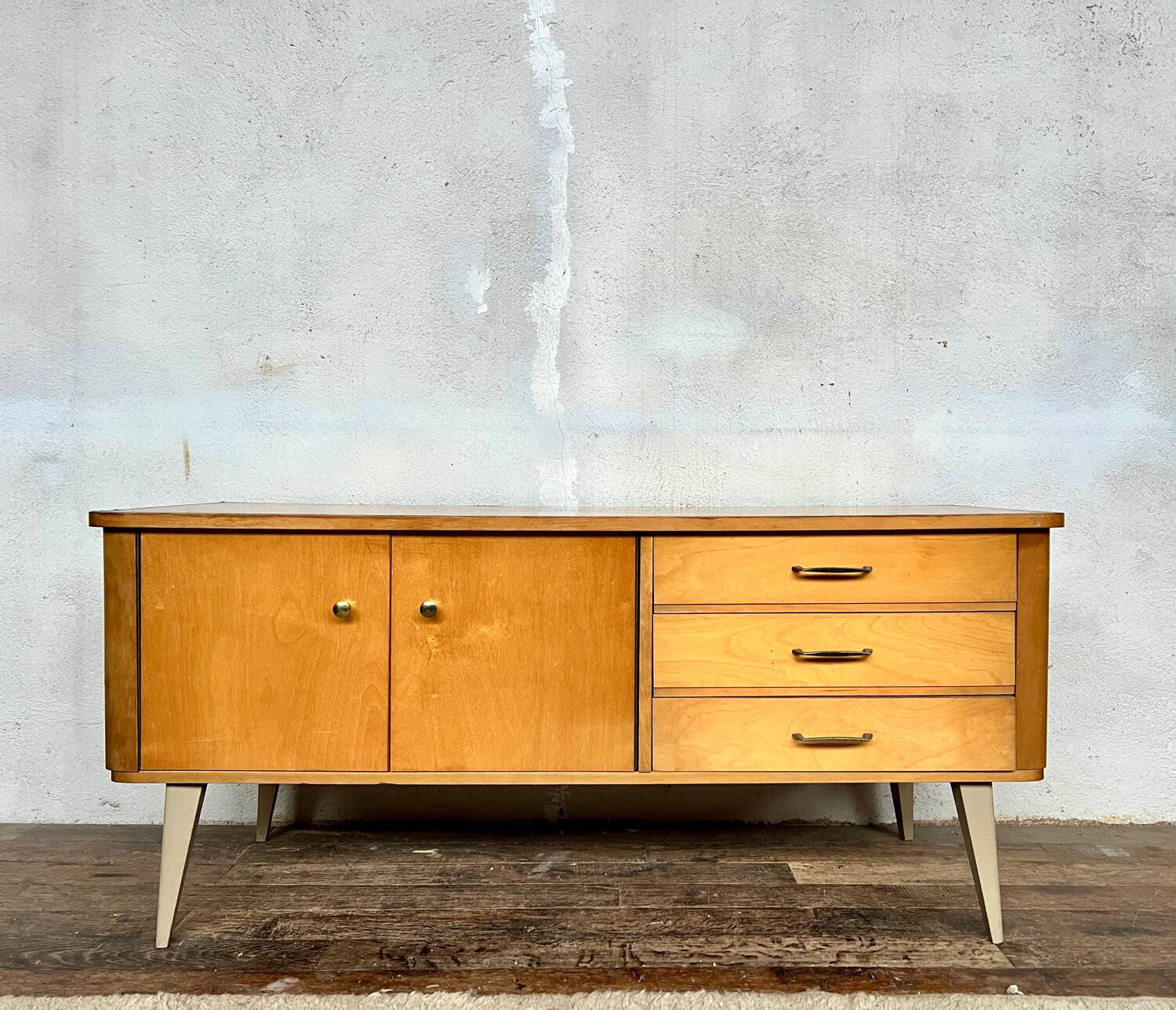Vintage Scandinavian TV cabinet sideboard