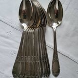 12 Large Silver Plated Table Spoons SOH