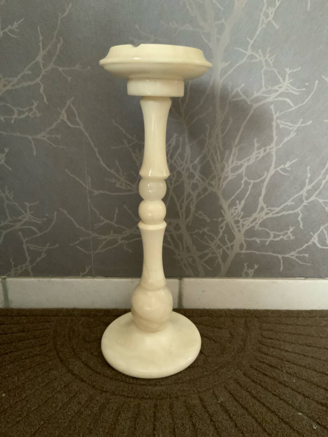 Marble column ashtray - Exceptional vintage piece - Art style