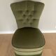 Fauteuil velours crapaud