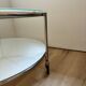 Round glass coffee table from Ikea, vintage 1980s, Designer Ehlen J
