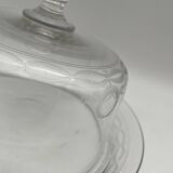 Old chiseled crystal dessert bell