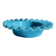 Vintage blue opaline glass ashtray