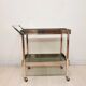 Chariot alimentaire avec deux plateaux - plaqué argent - vintage
