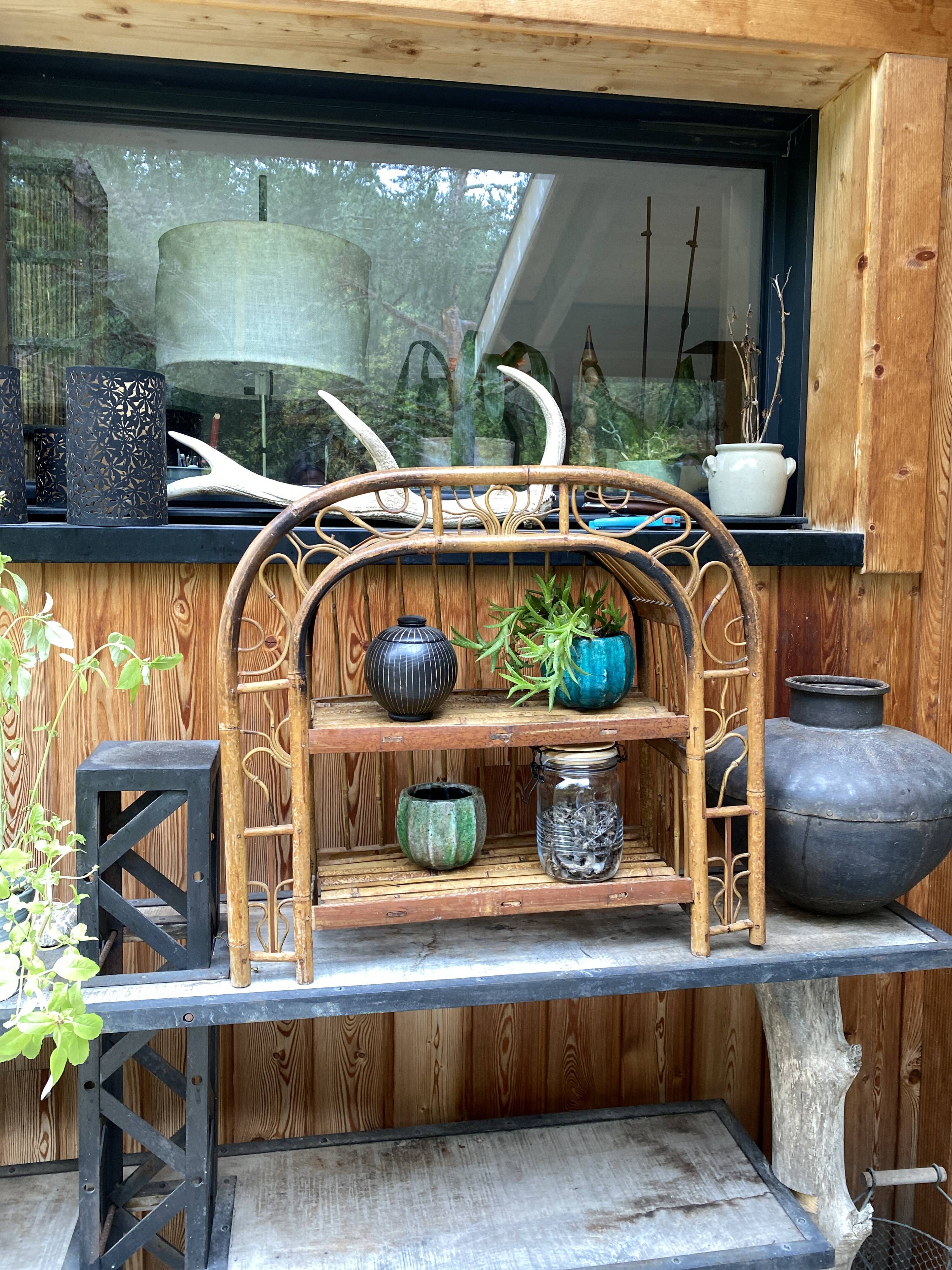 Bamboo shelf