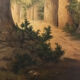 Oil on canvas undergrowth scene early twentieth century