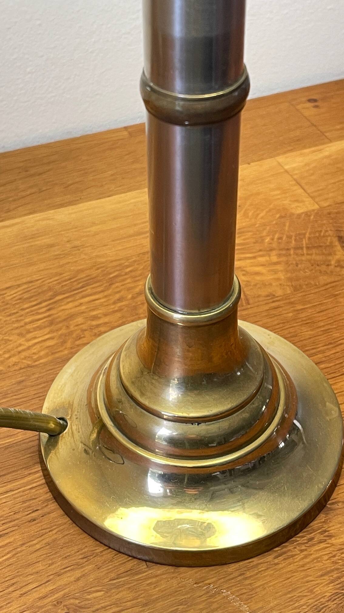 70s Steel and Brass LAMP