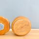 Vintage box in varnished wooden flower lid