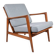 Original Scandinavian armchair Stefan, fully restored, an icon.