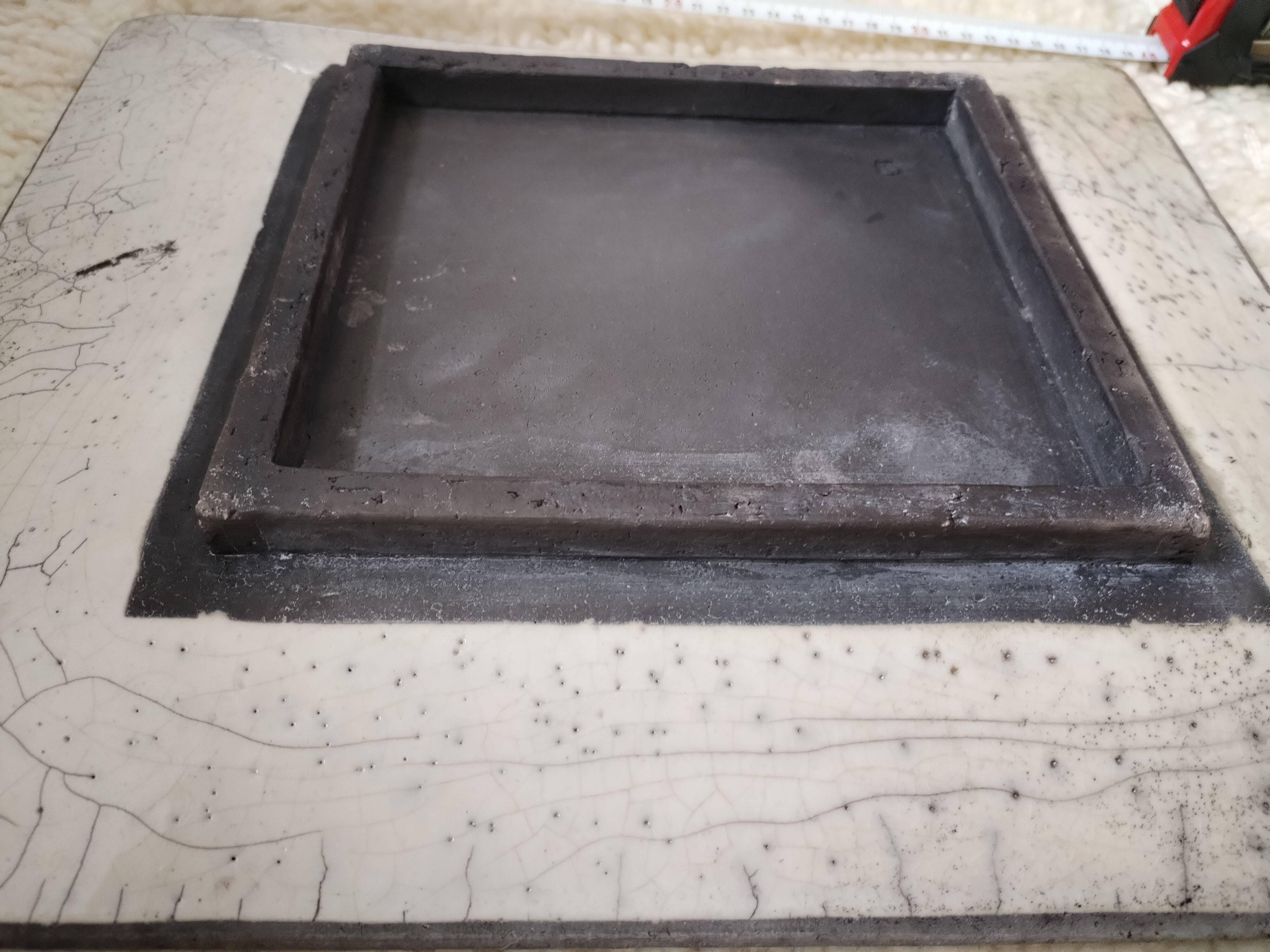 Abstract art ceramic dish