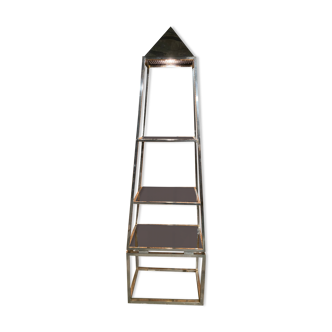 70s pyramid lighting shelf