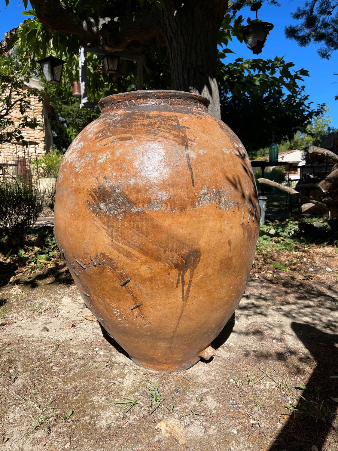 Terracotta pot jar