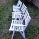 Sièges de jardin vintage en bois